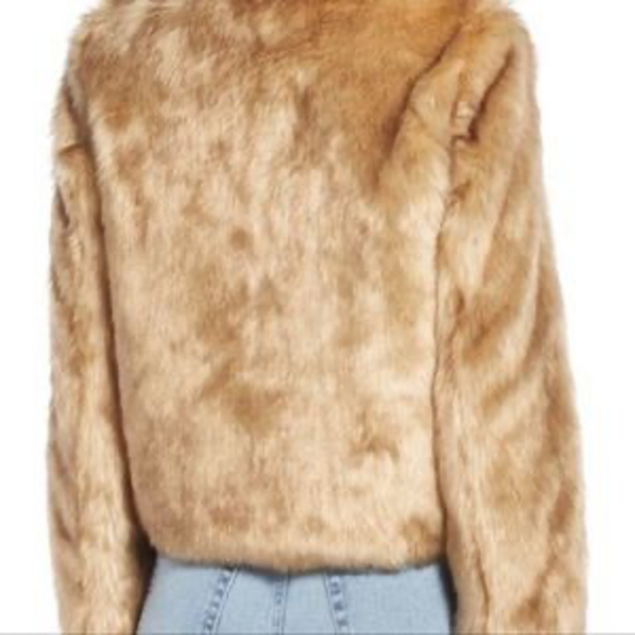 Something Navy Faux Fur jacket size M - Picture 4 of 9